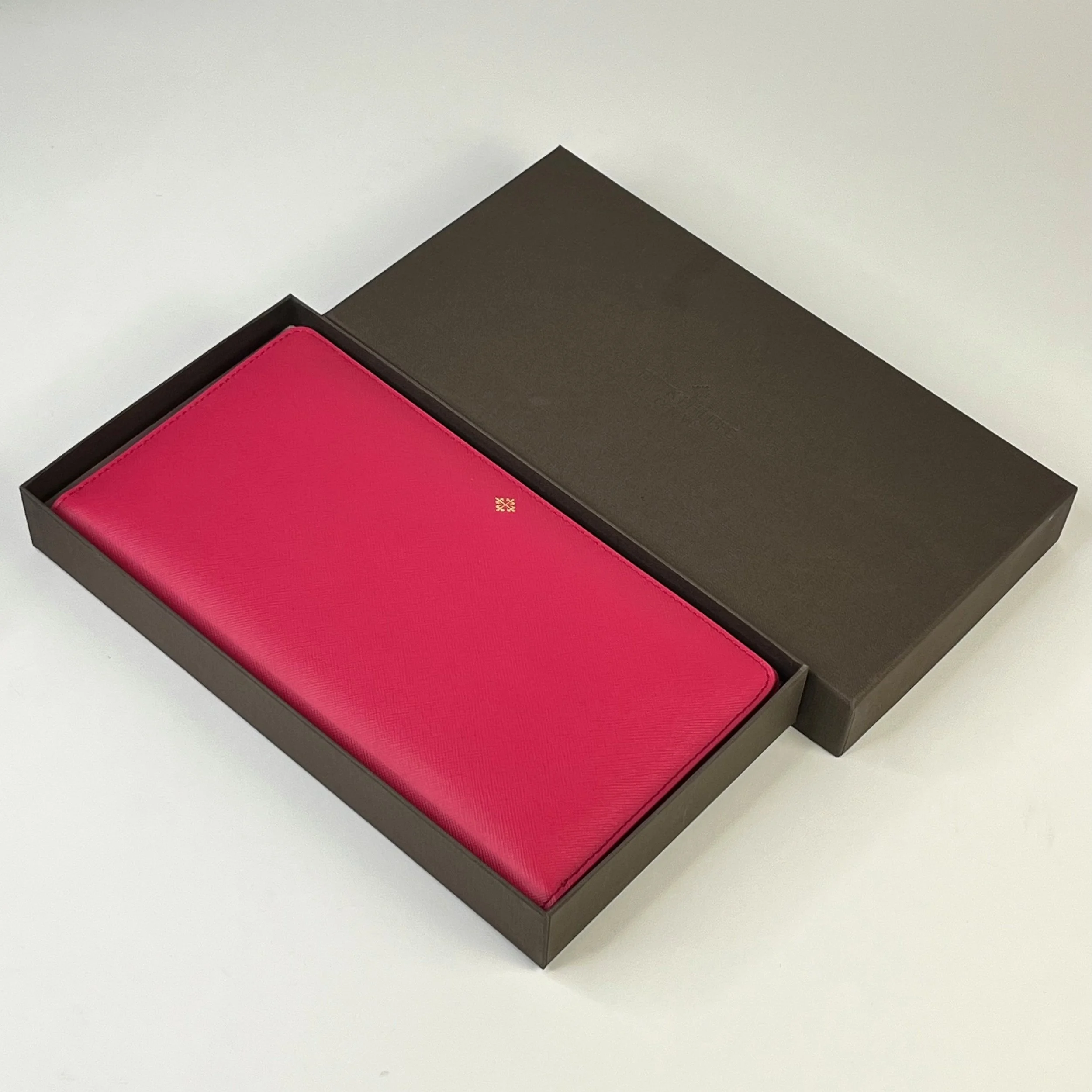 Patek Philippe Fuchsia Pink Leather Travel Wallet & Passport